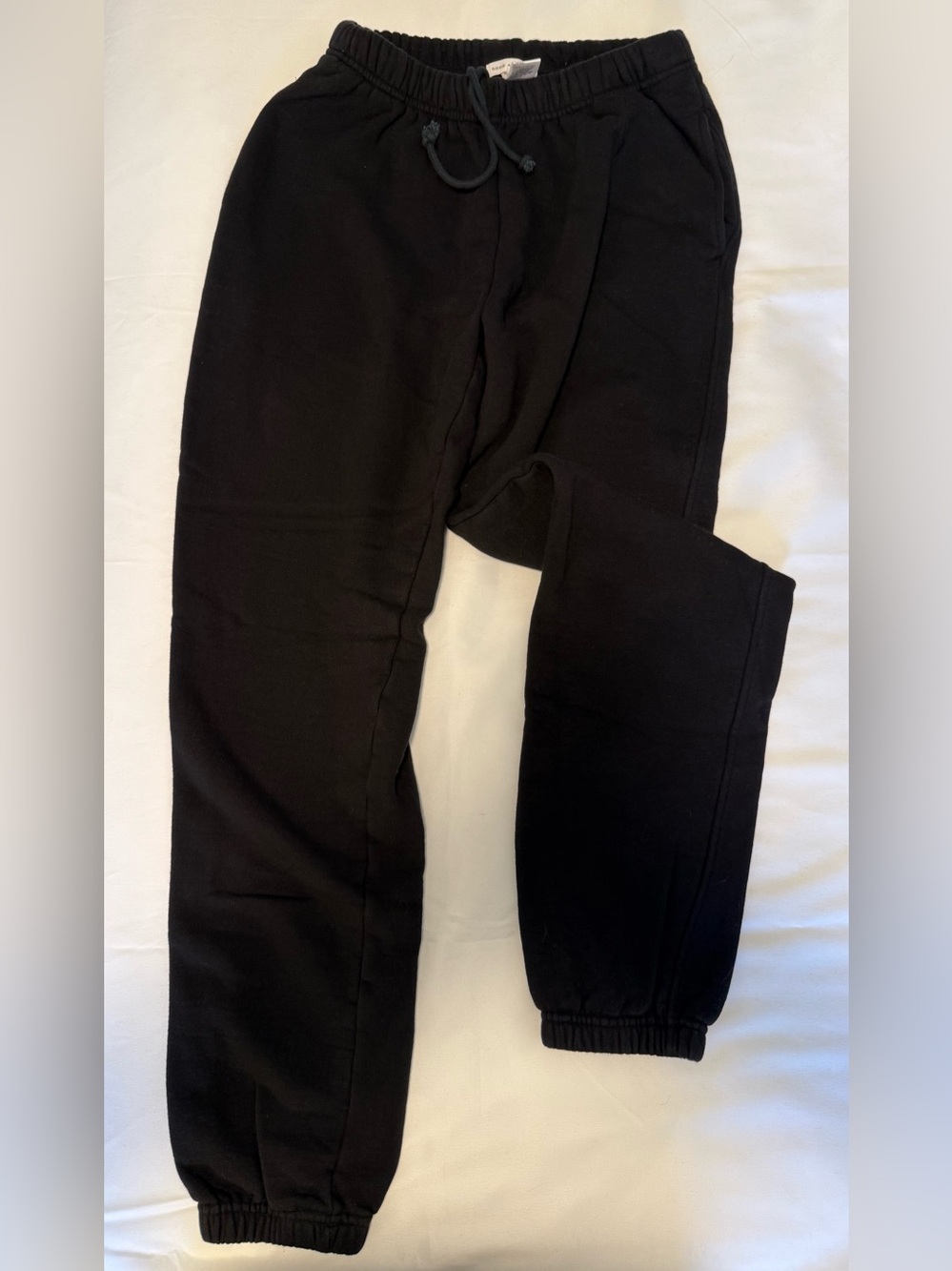 NWOT! GOOD AMERICAN Classic Black Jogger Sweatpants Size 0